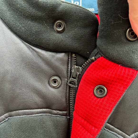 Polo RL Down with Leather accent vest, Large - Picture 5 of 11